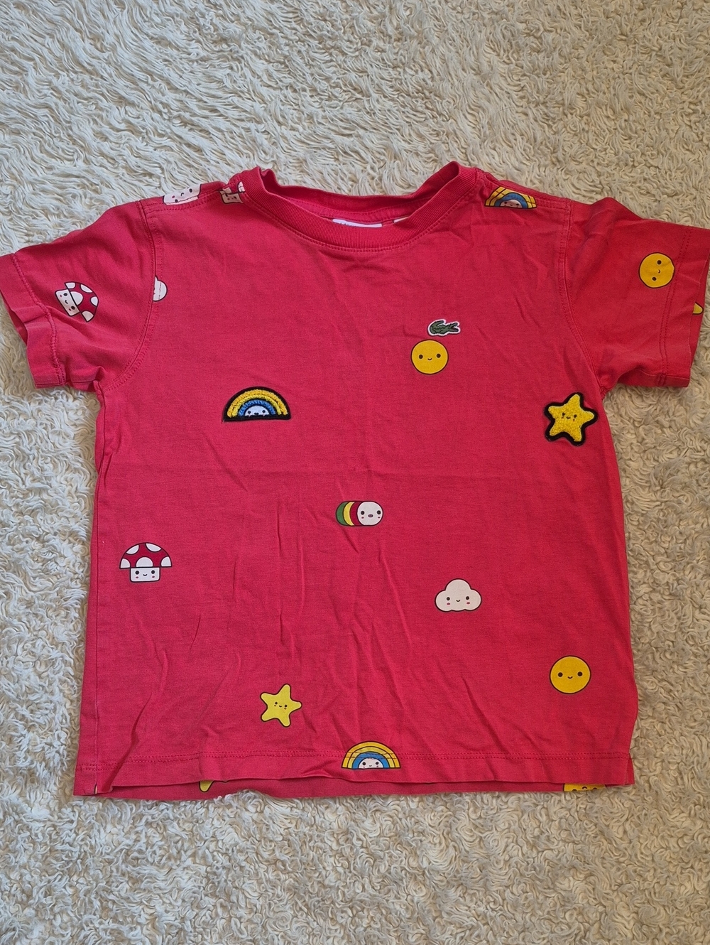 LACOSTE Friendswithyou Limited Edition T-shirt Kids 6 Graphic Patch Crewneck Tee